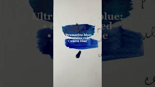 Cerulean vs Prussian vs ultramarine #colorlessons #bluecolor