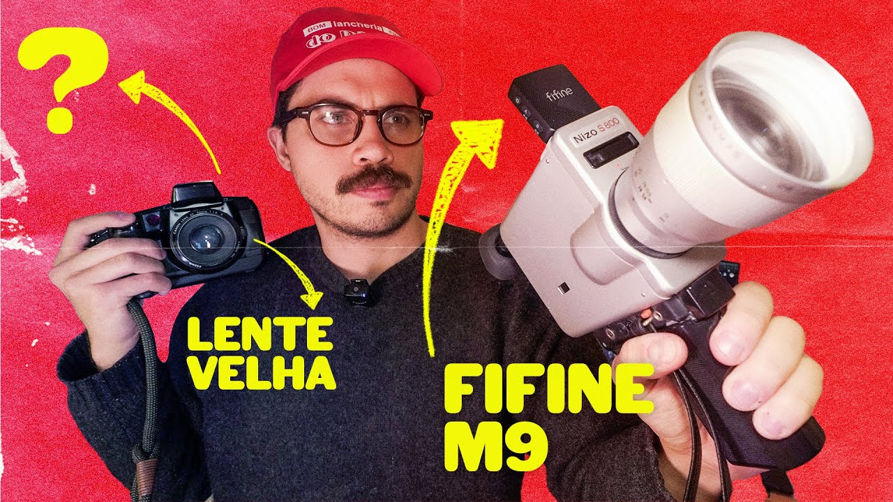 meus EQUIPAMENTOS (estranhos) para fazer VÍDEOS | câmeras e microfones | fifine m9