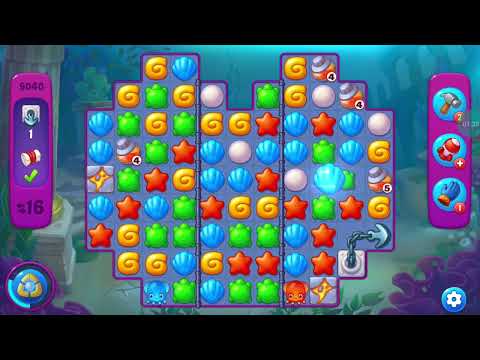 Fishdom Super Hard Level 9045 (with Double Lightning Booster) @choraelmin