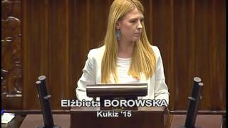 Elżbieta Borowska - wystąpienie z 8 czerwca 2016 r.