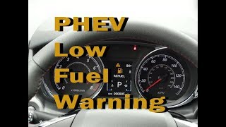 Mitsubishi Outlander PHEV - Low Fuel Warning