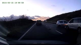 preview picture of video 'Accident on the A30 near Okehampton Devon 16/02/2015'