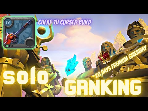 Albiononline !! Solo Ganking / Cheap 1h cursed build / 28 days premium giveaway !