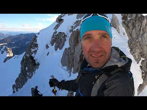 Kamniti lovec (Cima del Cacciatore, 2071 m) januar 2022 #SkitouringSaso