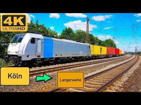 【4K】 Führerstandsmitfahrt  Köln Eifeltor nach Langerwehe BF über Köln Süd, Ehrenfeld , Horrem, Düren