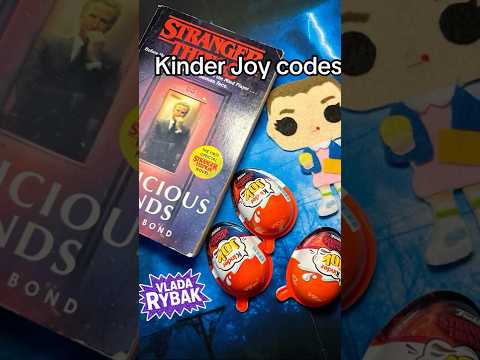 Kinder Joy Stranger things Funko pop toy + codes #strangerthings #kinder #funko #strangerthings5