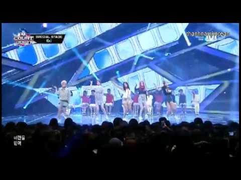 130801 f(x) - Airplane + Rum Pum Pum @ M! Countdown