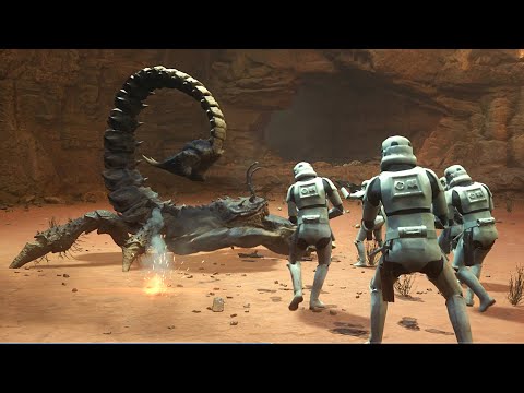 Imperial Troopers VS Skriton - STAR WARS JEDI SURVIVOR