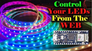 Control Your WS2812b LED Strip From The Web Using The Arduino Nano 33 IOT Microcontroller