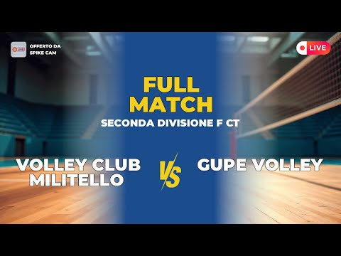 Volley Club Militello vs Gupe Volley | Seconda Divisione F CT