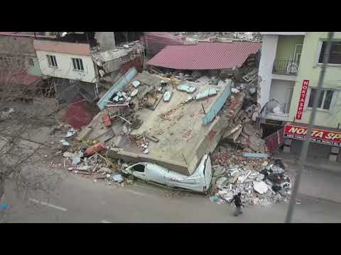 (DRON) - "Asrın felaketi" olarak nitelenen depremlerin izleri