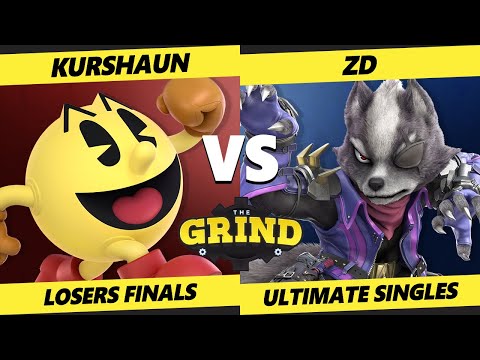 The Grind 202 Losers Finals - ZD (Wolf) Vs. Kurshaun (Pac-Man) Smash Ultimate - SSBU