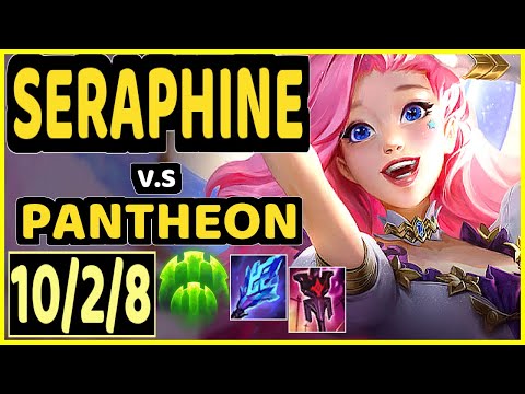 LWANDY (SERAPHINE) vs PANTHEON - 10/2/8 KDA BOTTOM SUPPORT CHALLENGER GAMEPLAY - KR