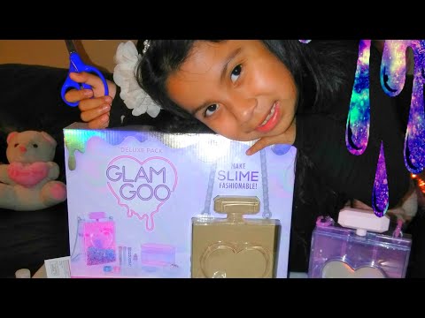 Glam Goo el mejor Juguete de Slime viene  con una hermosa cartera y un anillo super brillante