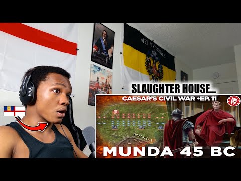 british caribbean guy reacts to Munda 45 BC - Caesar's Last Campaign - Roman Civil War reaction