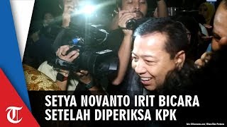 Setya Novanto Irit Bicara Setelah Diperiksa KPK Soal Korupsi e-KTP