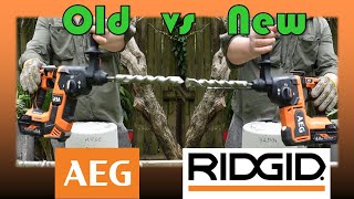 New Vs Old! AEG/Ridgid 1-inch SDS rotary hammers (26mm)