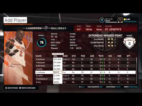 NBA 2k15 - New York Knicks MyGM - Episode 1 - Trades and Owner Meeting!