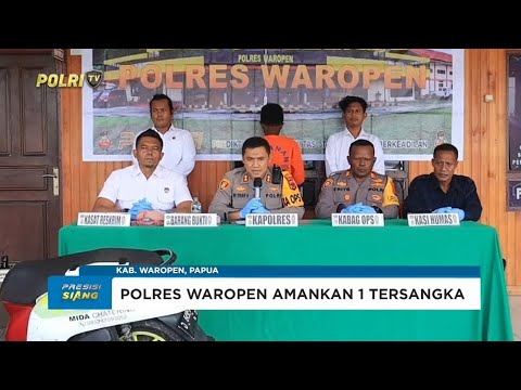 POLRES WAROPEN UNGKAP KASUS PENCURIAN MOTOR