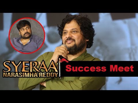 Director Surender Reddy at Syeraa Narasimhareddy Movie Success Meet Event