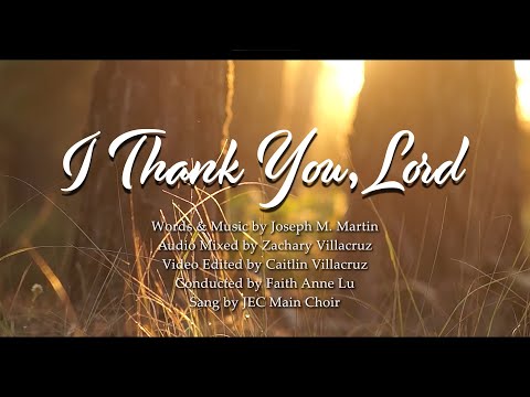 I Thank You, Lord
