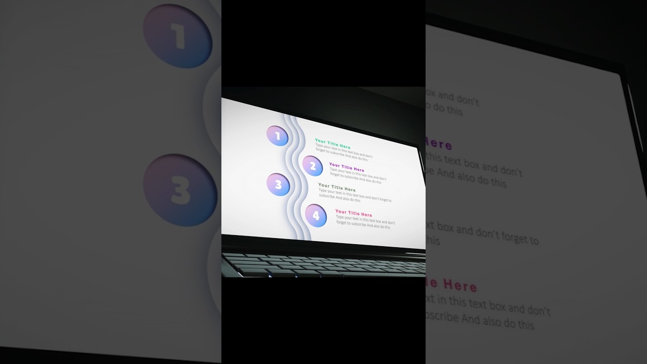 Another unique infographic design in PowerPoint #powerpoint #tutorial #morph #presentation
