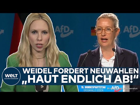 ESSEN: Weidel knöpft sich Ampel vor! Forderung nach Neuwahlen auf AfD-Parteitag!