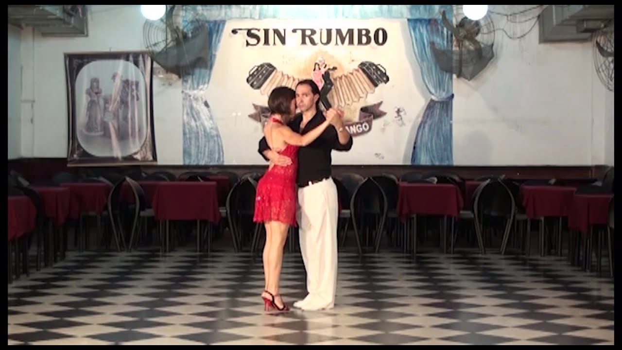 Gustavo Rosas Tango. Gisela Natoli.Video 11.Enrosque Traspie y Parada Tango.Milonguero.Vol 2.Arg.