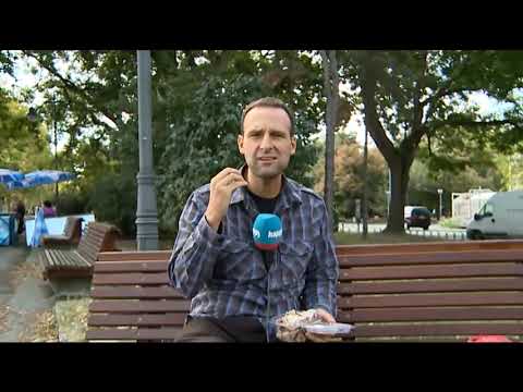 Marko degustira ukusnu jagnjetinu i razgovara sa spomenikom Sibinjanin Janka - DJS - 10.9.2019.