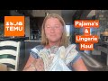 Temu Haul Pajama S Lingerie Haul Try On Review