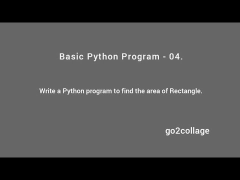 Ep 04 Language Python Basic Program I Go2collage
