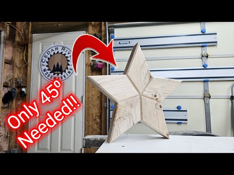 How to Make a Star With 45 Degree Angle Miter Saw