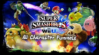 Super Smash Bros. Wii U - All Character Pummel Animations