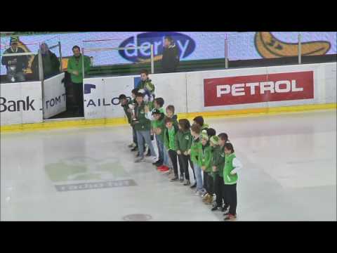 U-12, U-14 Predstavitev na tekmi HDD Olimpija, 12.4.2017