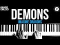 Imagine Dragons   Demons Karaoke SLOWER Acoustic Piano Instrumental Cover Lyrics FEMALE / HIGHER KEY