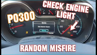 CHECK ENGINE LIGHT P0300 P0301 P0302 P0303 2014 Chevrolet Impala Random Misfire