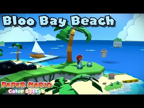 Paper Mario: Color Splash 100% Repainted - Stage 4 - Bloo Bay Beach