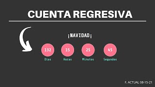 Como realizar una cuenta regresiva  | HTML-CSS-JS