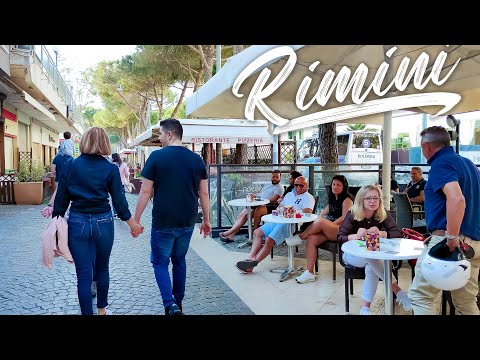 RIMINI THE LIFE OF DOLCE VITA. Italy - 4k Walking Tour around the City - Travel Guide. #Italy