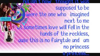 Ashley Tisdale - No Princess - Lyrics