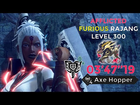 MHRSunbreak: Afflicted Furious Rajang lvl 300 | 03'47' | Charge Blade - Freestyle - Axe Hopper