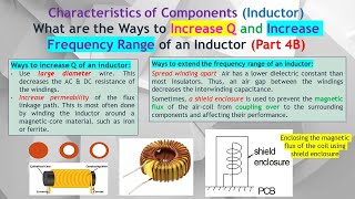 How can the Quality Factor, Q, be Increased to Achieve a Higher Resonant Frequency for an Inductor.