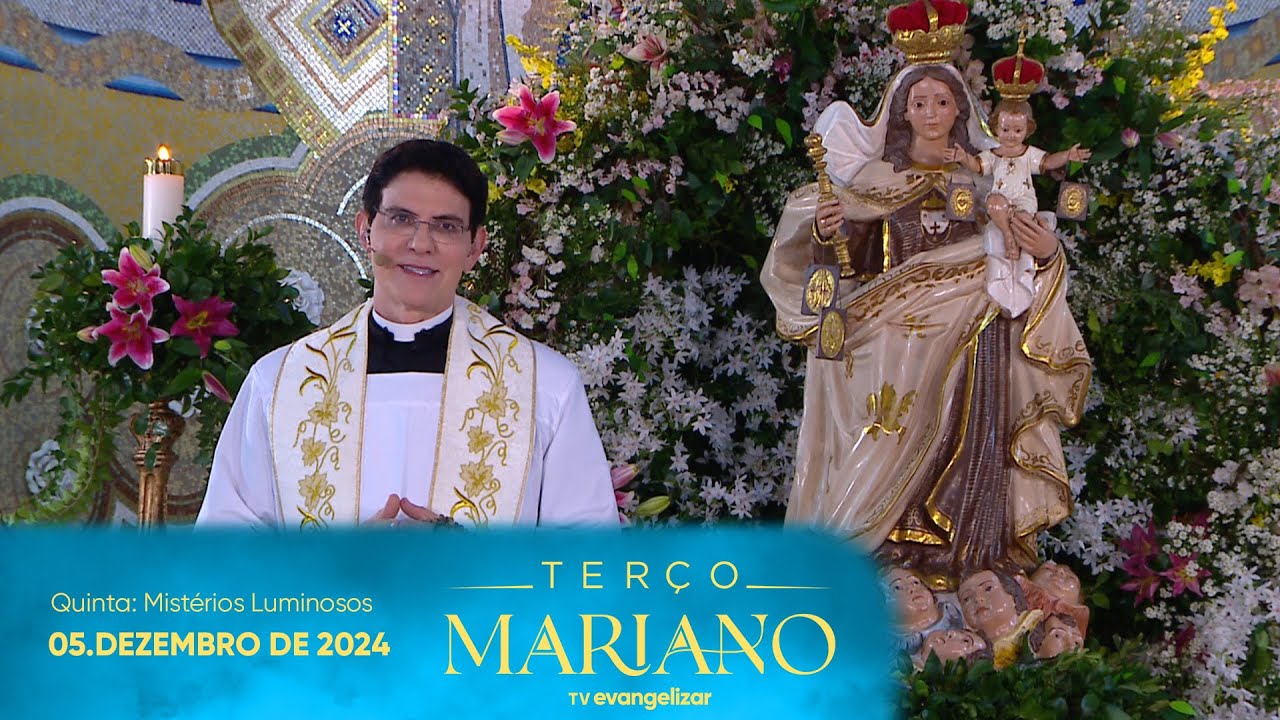 Quinta-Feira: Mistérios Luminosos | Terço Mariano com  @PadreManzottiOficial | 05/12/24