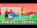 ⚽️ANTONY SCORES! Man Utd 3-1 Arsenal⚽️ (Cartoon Goals Highlights Rashford Saka)