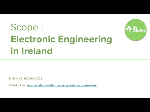 Electronic Engineering in Ireland