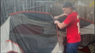 Moving in a lady from homeless to a tent in the back years