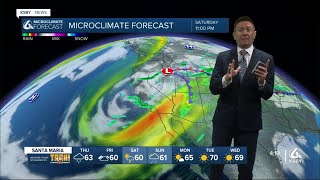 Thursday showers but the weekend storm will be stronger