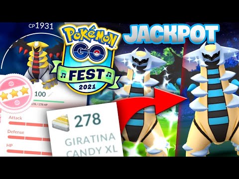100% IV Legendary & 2 Shiny all back to back for GO Fest 2021 Day 2 Pokemon GO // Level 50 Giratina