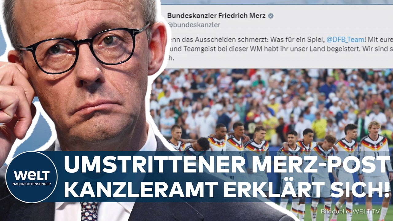 WM-AUS: Merz verteidigt umstrittenen X-Post! – Kanzleramt spricht von „Abstimmungsfehler“