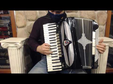 5218 - Black Gigante Piano Accordion LMMH 41 120 $1299